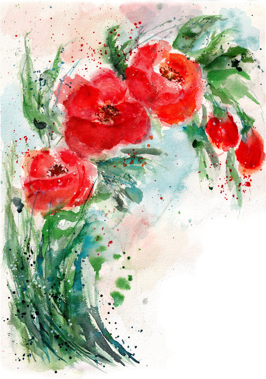 Wild Bloom – Watercolor Print