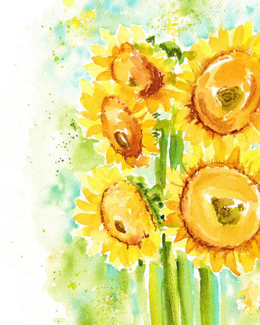 Sunlit Blooms Print